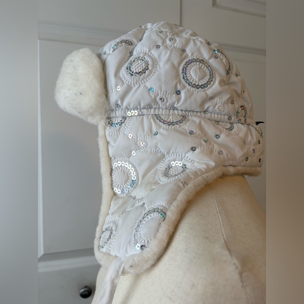 Ganka Bomber Hat with Sequin Embellishment.